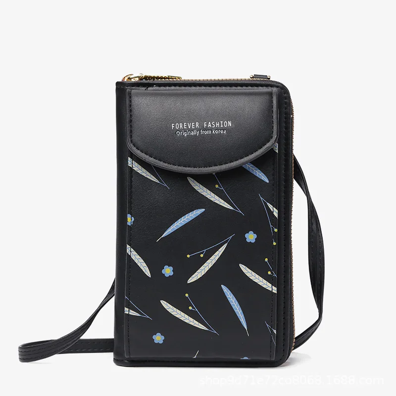 

2021 New Mobile Phone Bag Multifunctional Crossbody Long Shoulder Stylish Simple and Versatile Wallet Large Capacity Bag