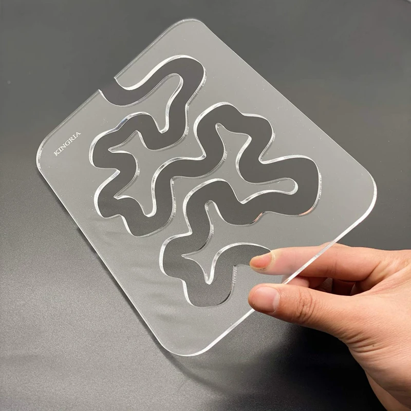 

Многофункциональная акриловая линейка для шитья «сделай сам», шаблон для шитья, прозрачный полый специальный измерительный инструмент