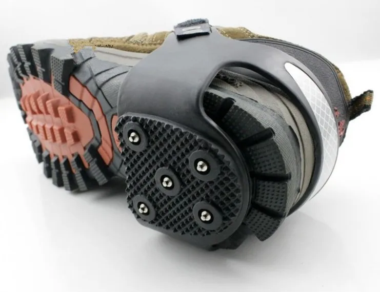 1 пара 5 Зубцов пятки коготь зимние коготки шпильки ледяная обувь Нескользящие