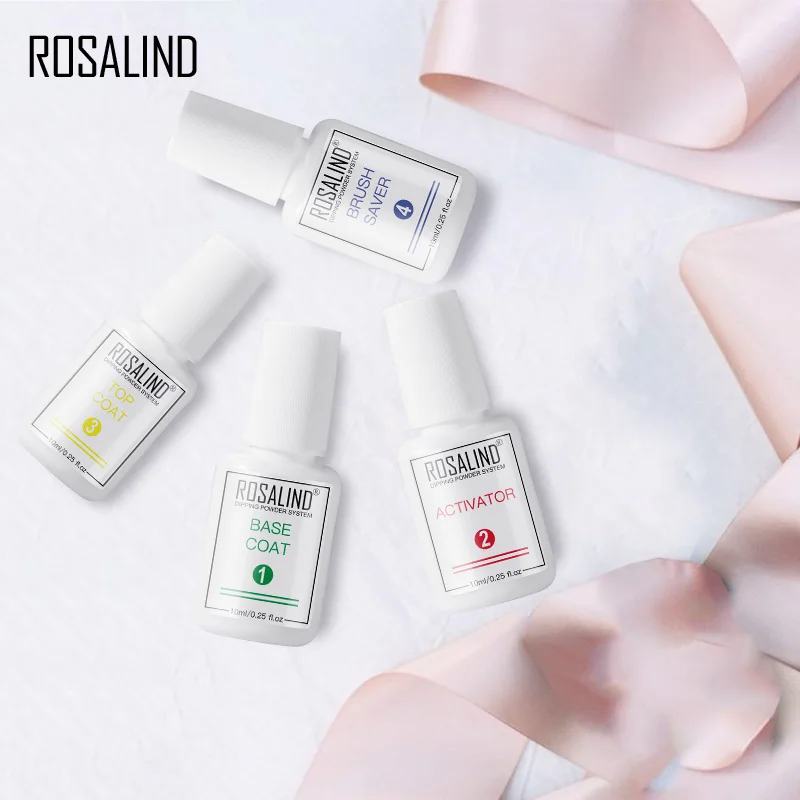 ROSALIND Dip порошок для ногтей праймер Базовое покрытие акриловое УФ Гель-лак