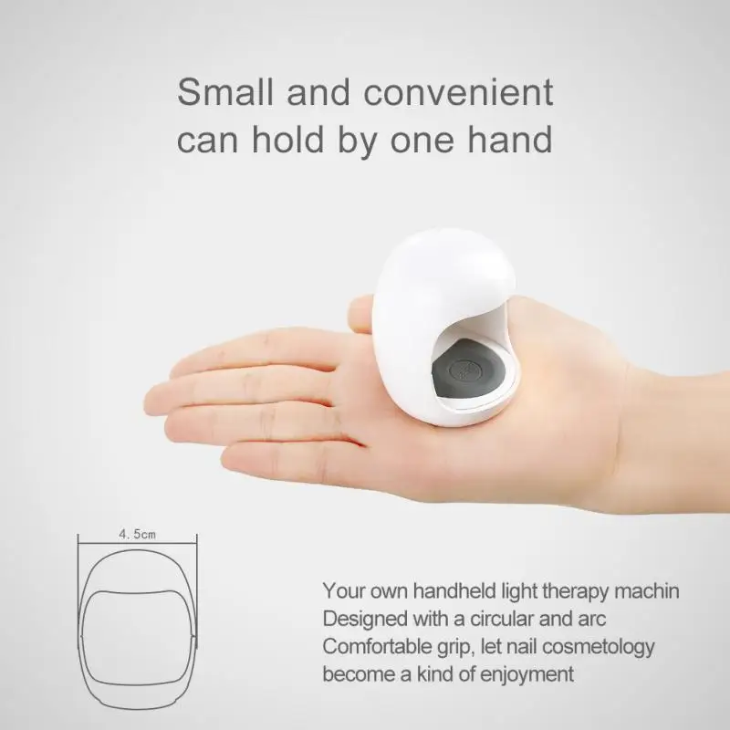 1 шт Профессиональная Сушилка для ногтей мини светодиодный фонарик УФ-лампа