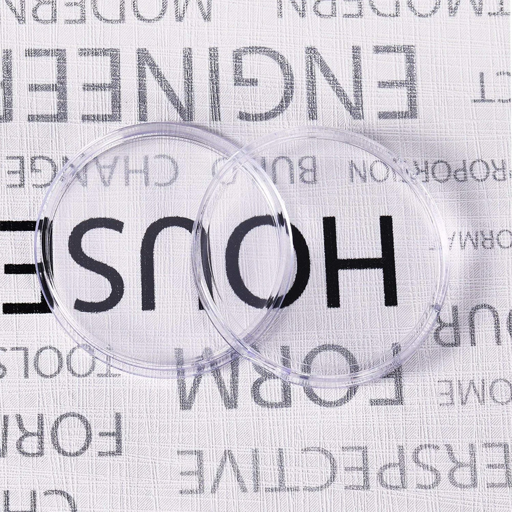 30 шт. держатель для монет в капсулах 46 мм круглая коробка пластиковый органайзер