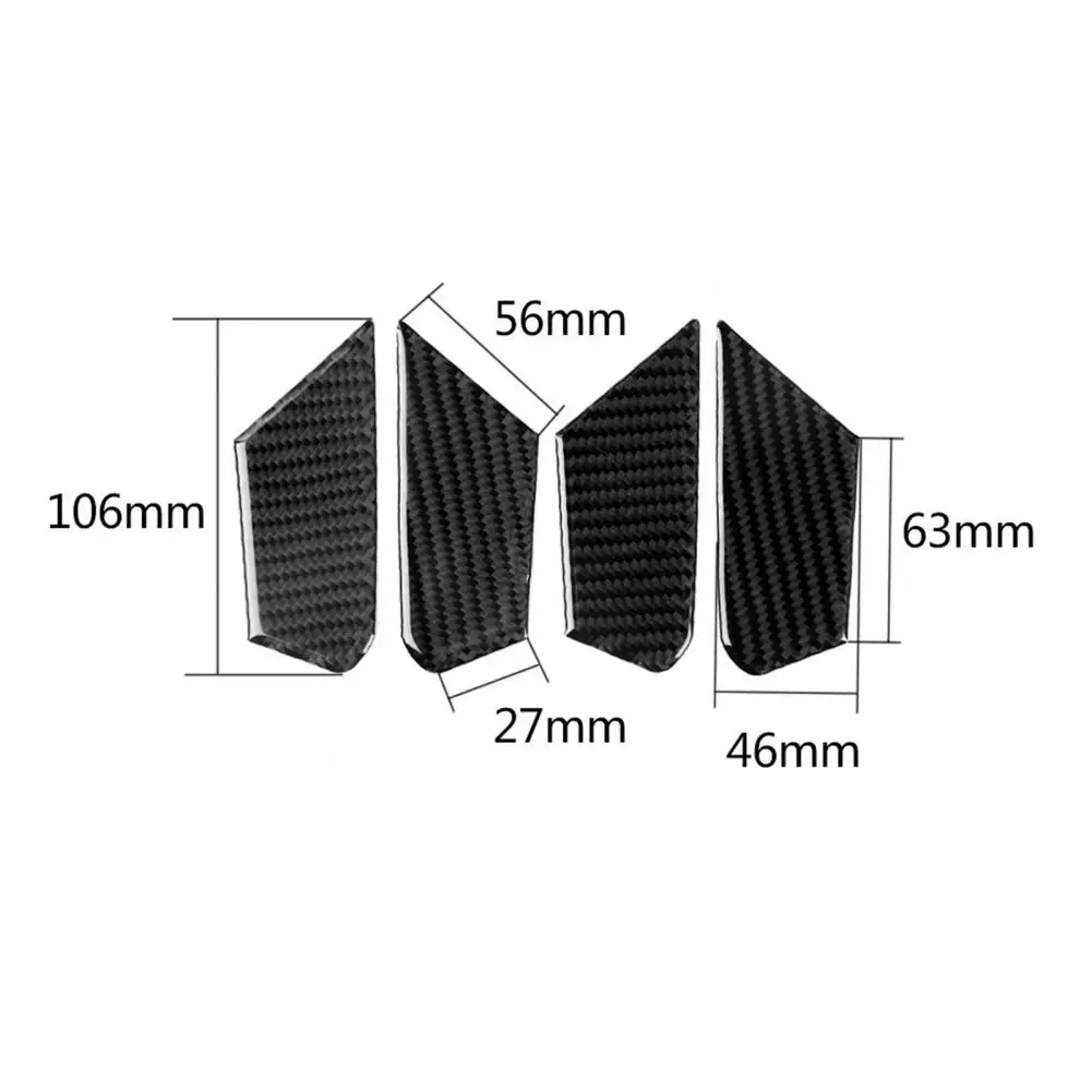 

4Pcs Car Door Handle Interior Covers Stickers for Alfa Romeo Giulia 2017-2019