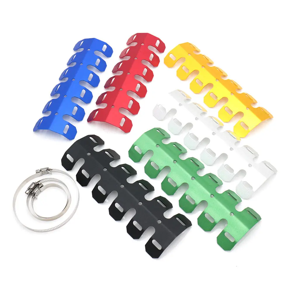 Motorcycle Exhaust Muffler Pipe Cover Heat Shield Guard Insulation For Honda Kawasaki Suzuki Yamaha KTN | Автомобили и мотоциклы