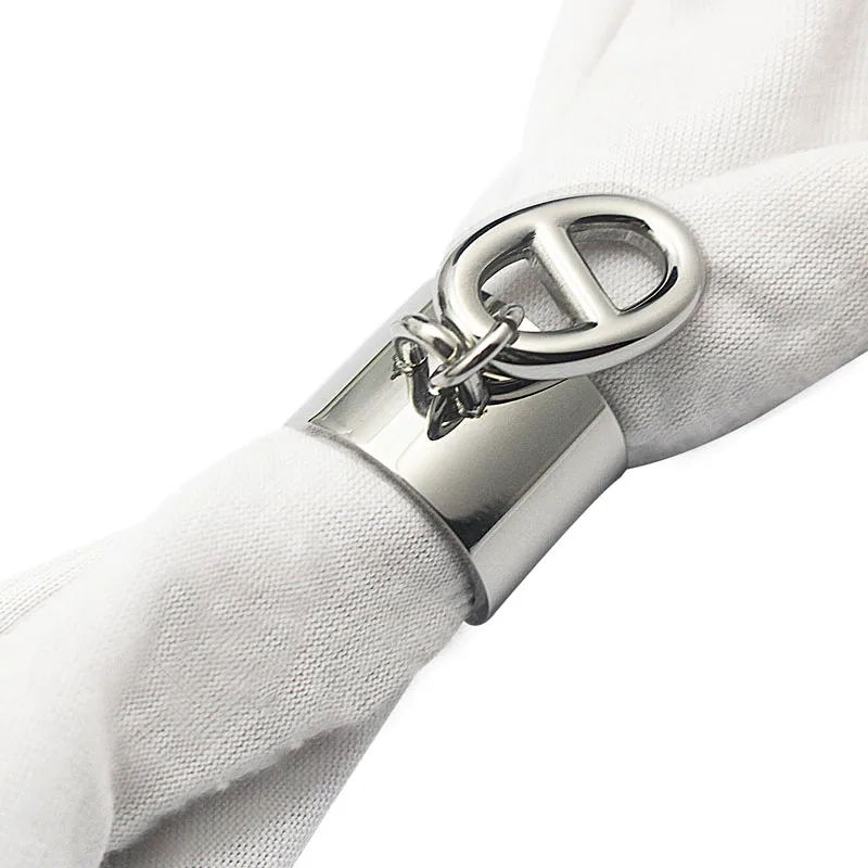 COUYA Women's Rings US Size 6-11 Stainless Steel Silver Color Punk Width With oval-shaped Button Fashion Party Jewelry | Украшения и
