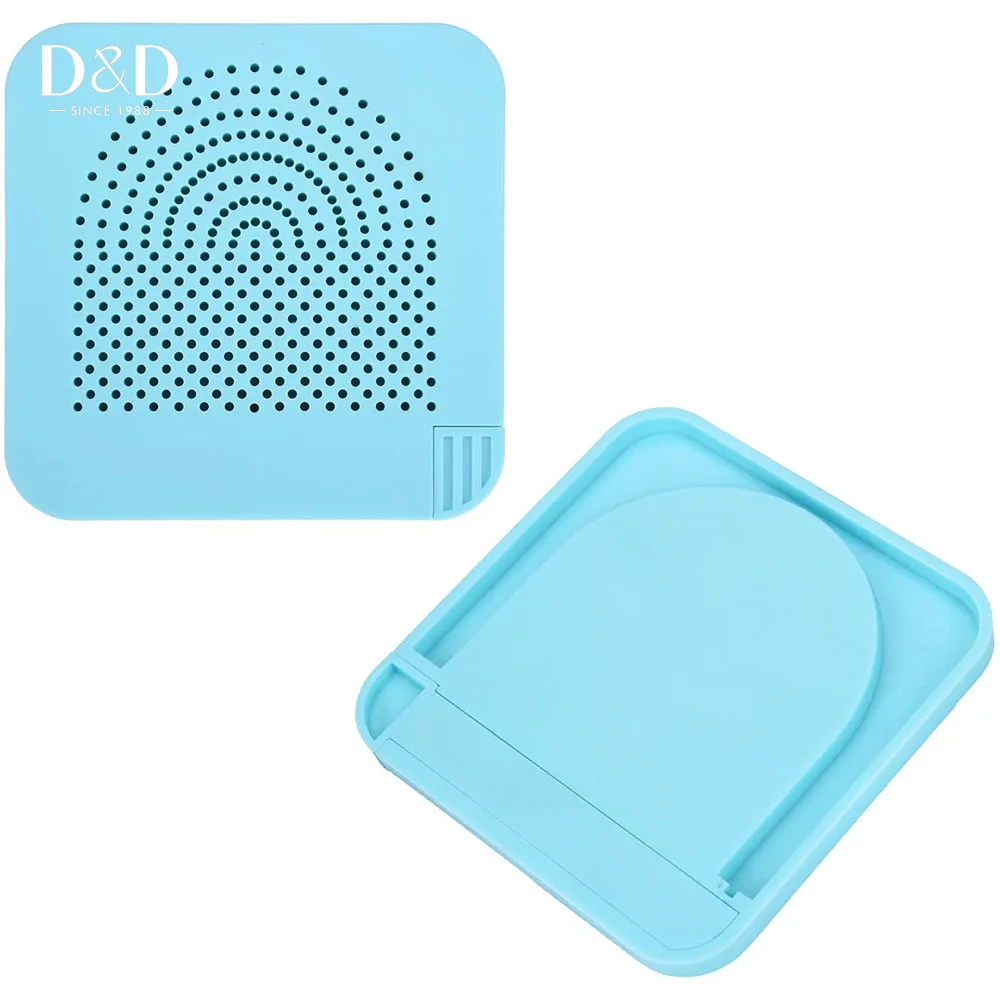 

D&D Outus Quilling Board with Pins Storage Light Blue Grid Guide For Paper Crafting Winder Roll Square Craft DIY Tool