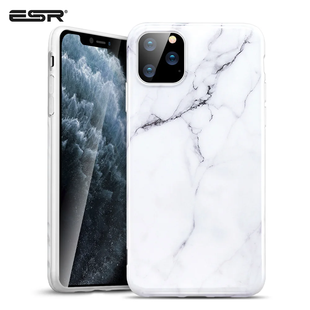 Чехол ESR для iPhone 11 Pro Max, тонкий мягкий, гибкий, из ТПУ чехол с мраморным рисунком для iPhone 11 11 Pro, аксессуары для телефонов
