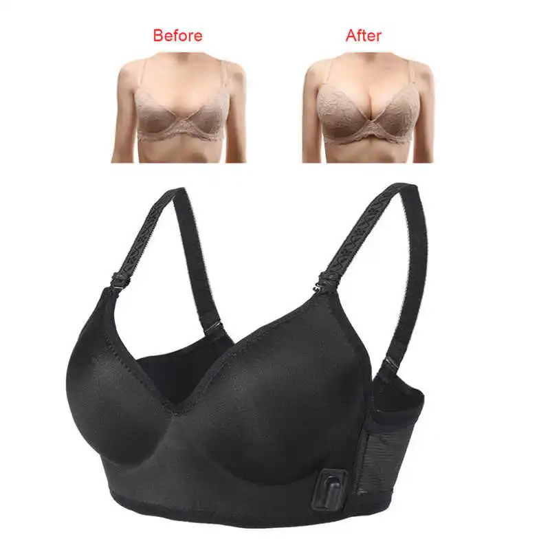 

Electric Breast Enhancer Massager Chest Enlargement Frequency Vibration Massage Bra Chest Growth Booster Stimulator USB Charging