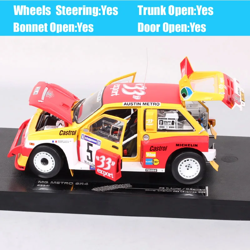 От солнца Детский Star супермини Остин MG Metro 6R4 #5 критерий des Cevennes 1986 литая модель
