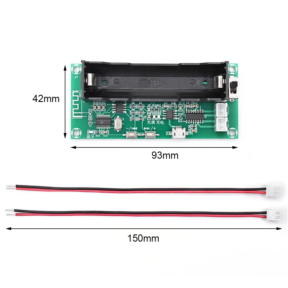 

Bluetooth 5.0Amplifier Board 5V Dual Channel 2*5W Stereo Class Digital Power Lithium Battery Holder D Amplifier Speaker PAM8403
