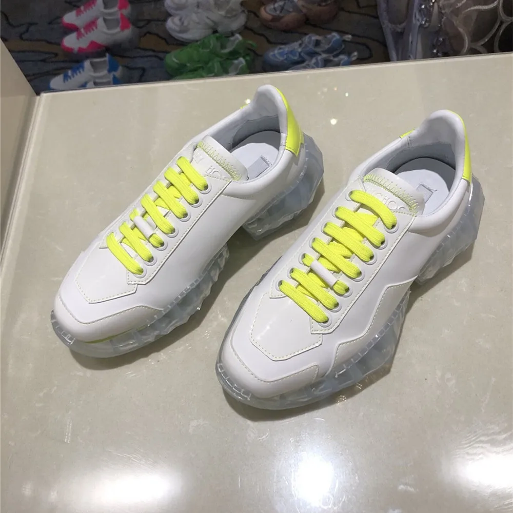 Новинка Женские кроссовки Сезон осень Брендовые модные кожаные повседневные