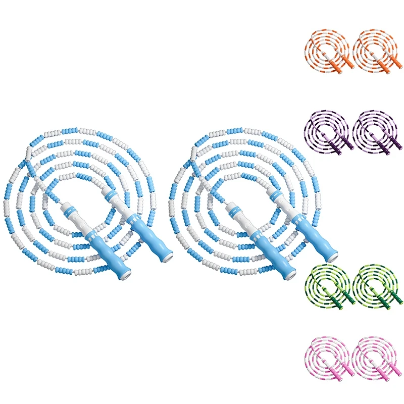 

2Pack Jump Rope 2.8M Bamboo Jump Rope DIY Skip Rope Adjustable Jump Rope for Children Adults Fitness Exercise