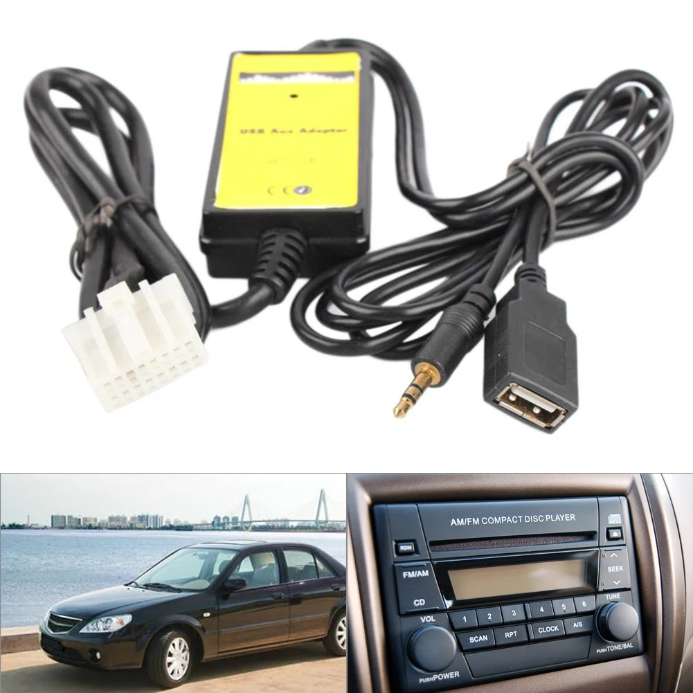 Автомобильный USB адаптер аудио интерфейс MP3 AUX кабель для передачи данных