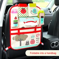 cartoon car seat back storage hang bag organizer baby car car styling product tidying baby care interior back seat protector