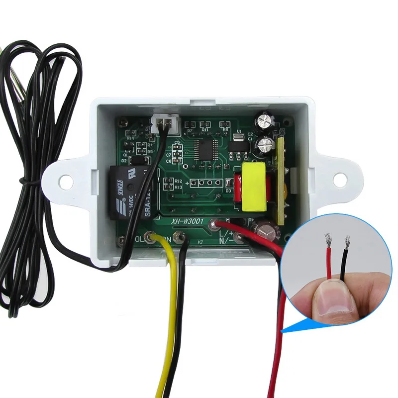 12/24/110/220V AC Microcomputer XH-W3002 W3001 LED Temperature Control Incubator Cooling Heating Switch Thermostat With Probe |