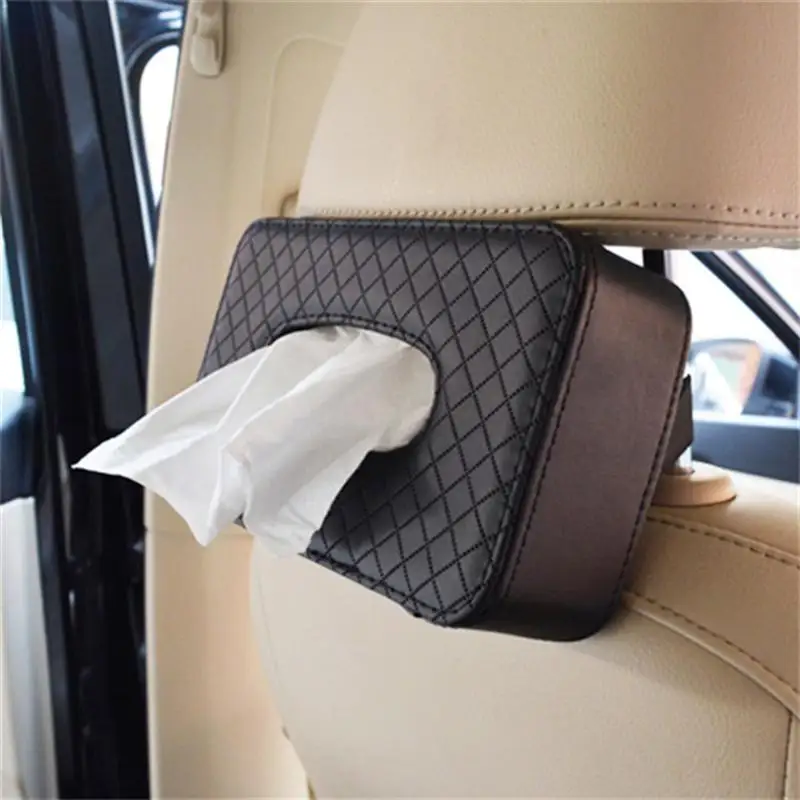 21 X 12.5cm Tissue Box Seat Back Hanging Holder Leather Strap Napkin Paper Container Car Accessories | Автомобили и мотоциклы