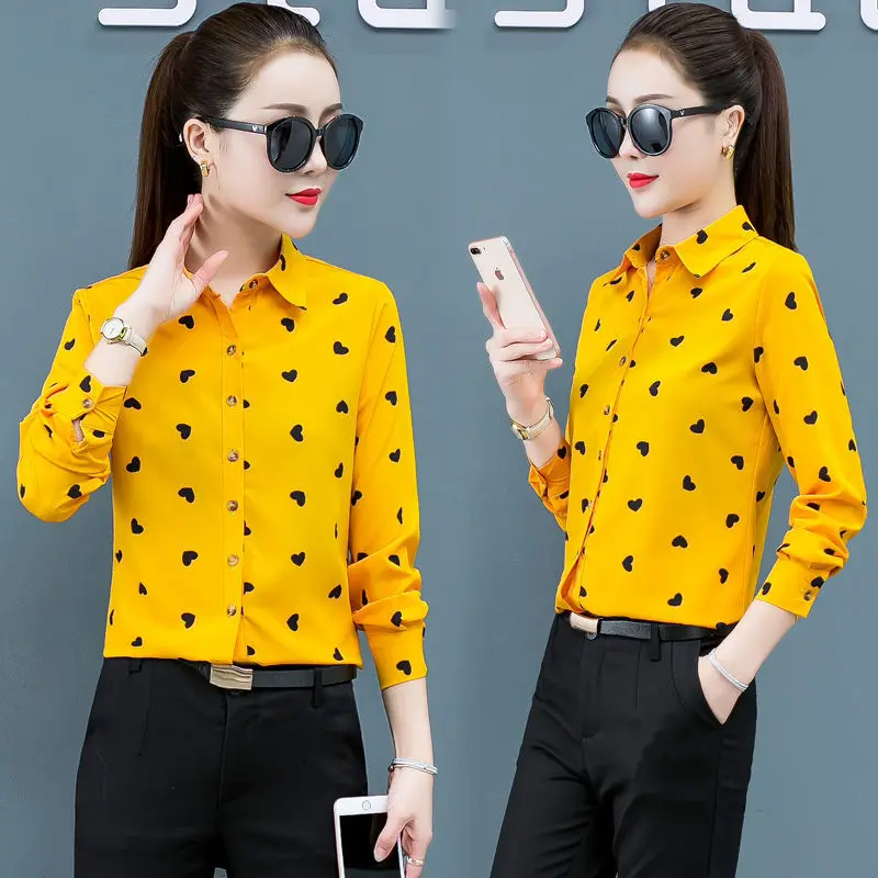 

Spring AutumnWomen Tops And Blouses Office Lady Blouse Slim Shirts Women Blouses Plus Size 5XL Tops Casual Shirt Female Blusas