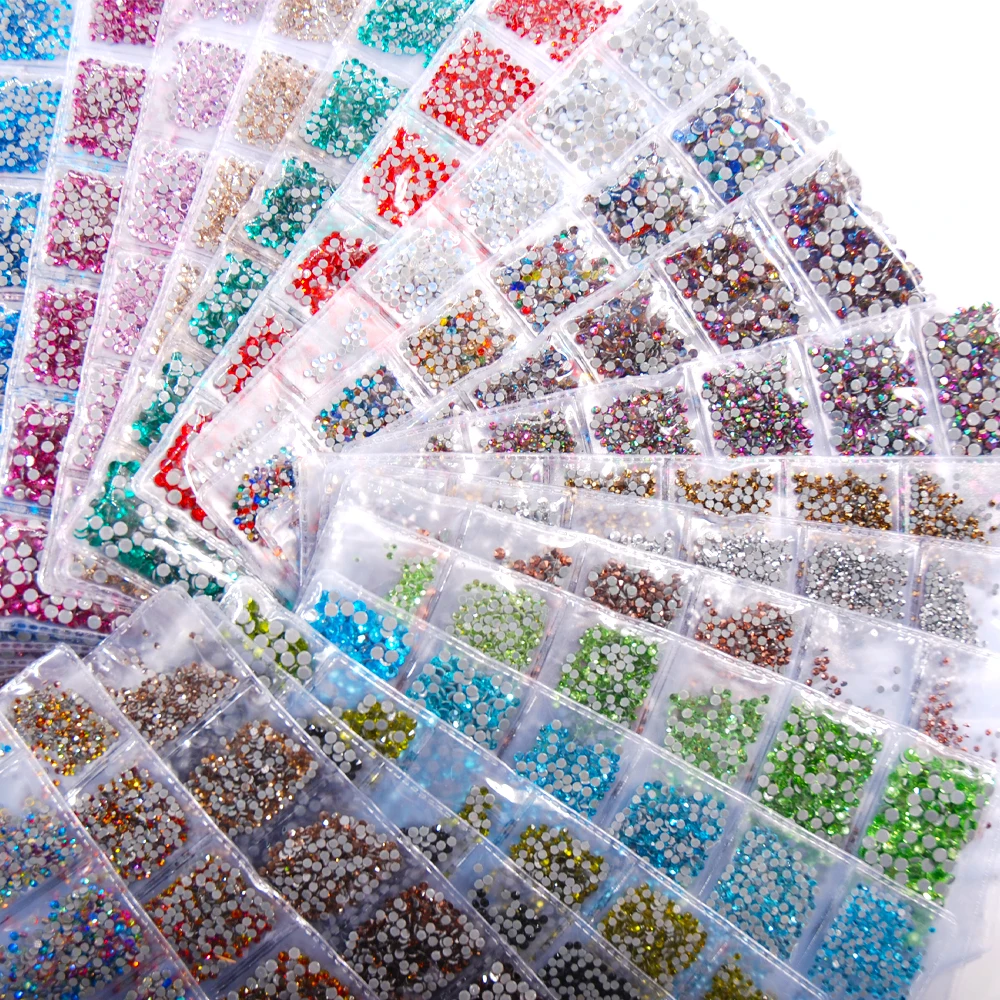 1 пакет разных размеров хрустальные стразы горячей фиксации блестящие кристаллы