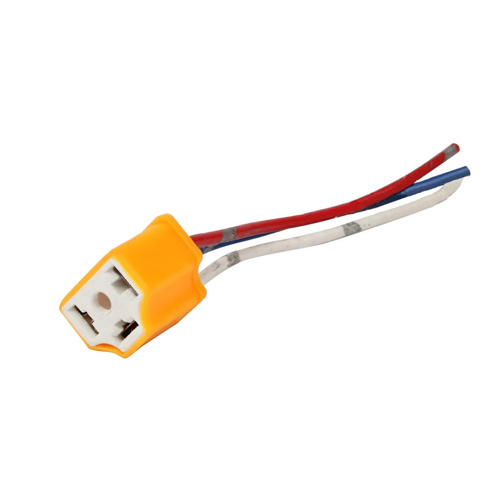 

H4 Truck Portable Headlight Waterproof Ceramic Easy Install Car Extension Connector Heat Resistance Female Wire Socket