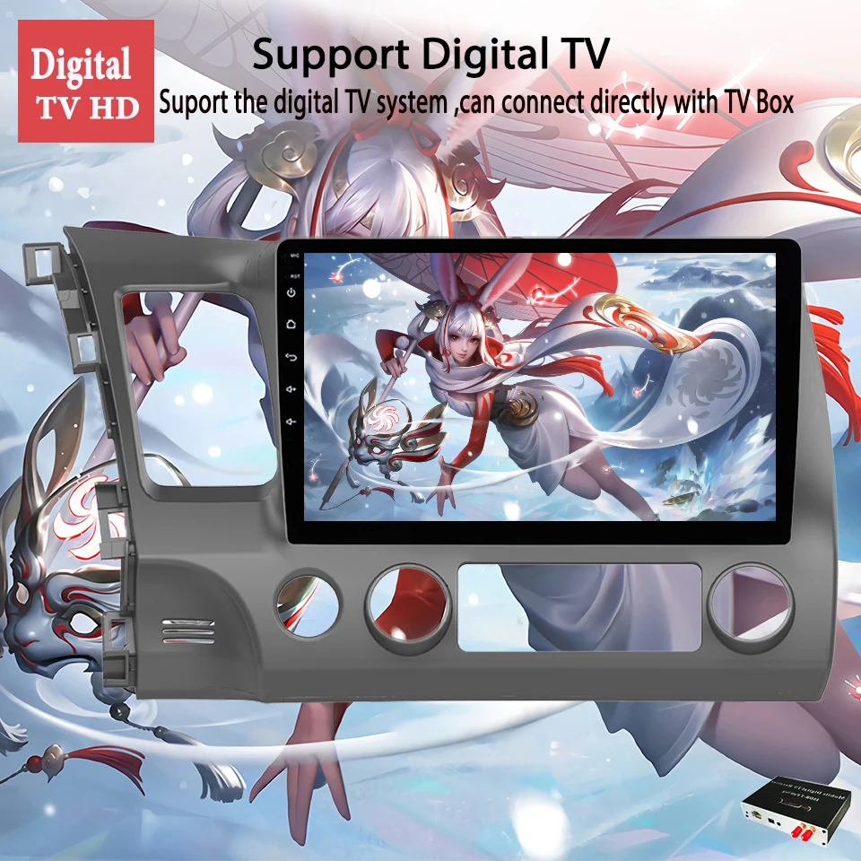 Восьмиядерный 10 1 &quotAndroid 0 автомобильный головный блок для Honda Civic 2006 2011 GPS Радио RDS