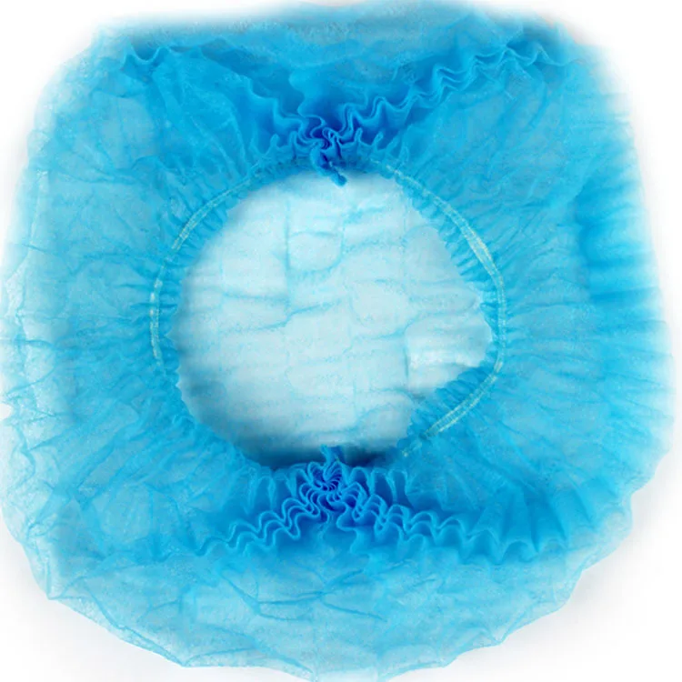 

10PCS Non-woven Disposable Shower Caps Pleated Anti Dust Hat Women Men Bath Caps for Spa Hair Salon Beauty Accessories
