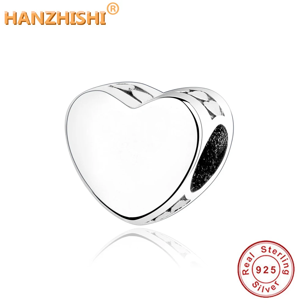2021 летние 100% 925 стерлингового серебра сердечными амулетами драгоценные бусины