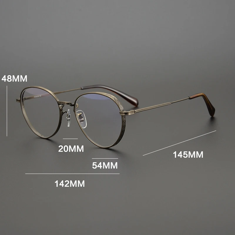 

2021 New Titanium Glasses Frame Men Vintage Luxury Brand Eyewear Women Male Optical Myopia Prescription Eyeglasses Frame