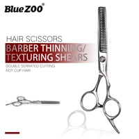 bluezoo stainless steel barber shop beauty salon style hair beard hair thinning thinning scissors knife 17 5cm