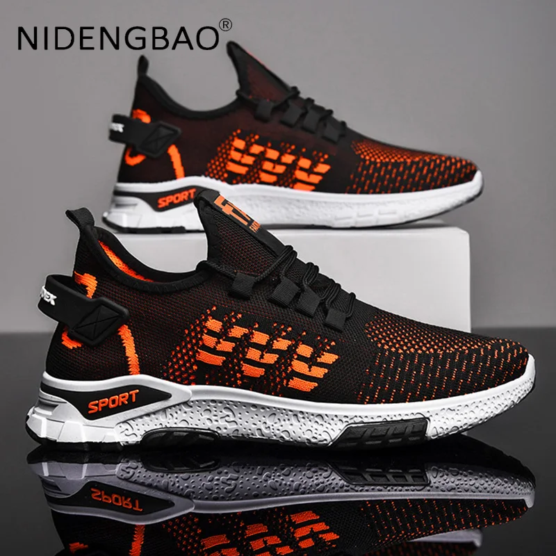 Student Men Running Shoes Summer Mesh Male Sneakers Breathable Lightweight Running Jogging Travel Sports Shoes Zapatillas Tenis
