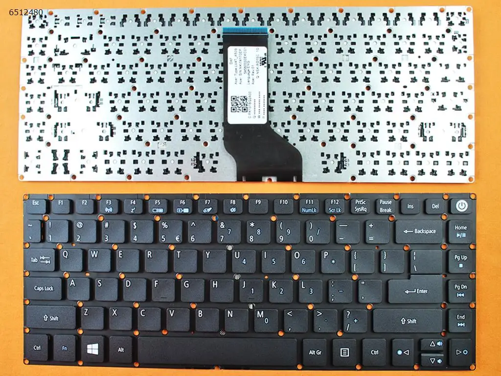 США QWERTY клавиатура Новинка Клавиатура для ноутбука Acer Aspire ES1 433 432 420 421 E5 452G 491G 433G