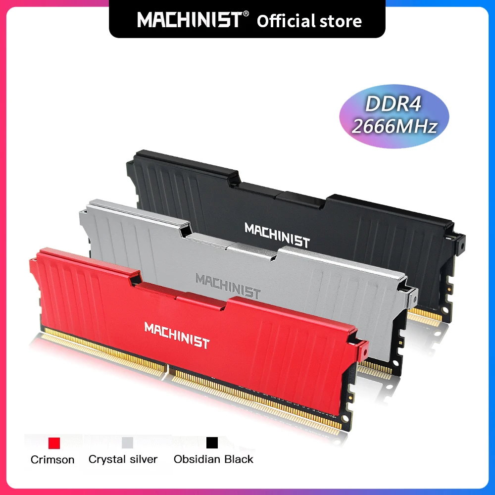 MACHINIST DDR4 8GB/16GB (2133-3200MHz)