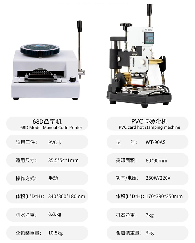 

Pvc Card Embosser Emboss Number Machine DIY Coding Machine Letters Numbers Embossing Coder Hot Stamping Machine for Make Card