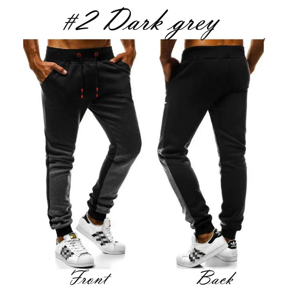 Мужские повседневные спортивные брюки-карандаш модный спортивный костюм для