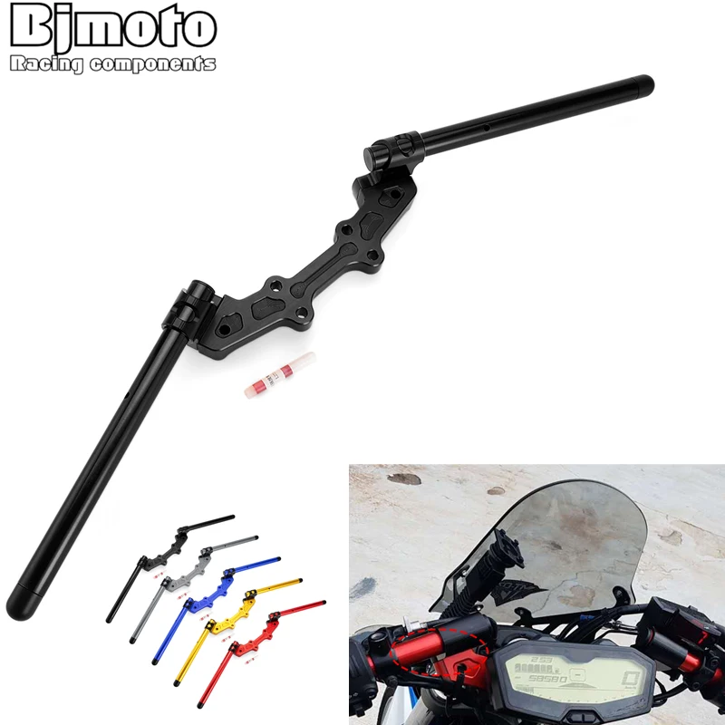 Регулируемый зажим для руля мотоцикла нижний адаптер Yamaha MT07 FZ07 MT 07 2014 2018 не