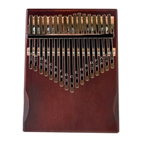 17 key dark color kalimba thumb piano finger sanza mbira high quality solid wood body keyboard musical instrument for kids