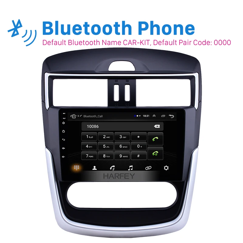 Мультимедийная Автомагнитола Harfey мультимедийная стерео-система на Android 8 1 с 9