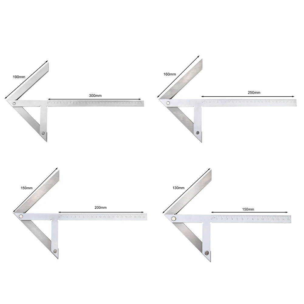 

Center Angle Gauge Multifunction Stainless Steel Portable 45/90 degree Round Bar Mark Square Gauging Protractor Woodworking Tool