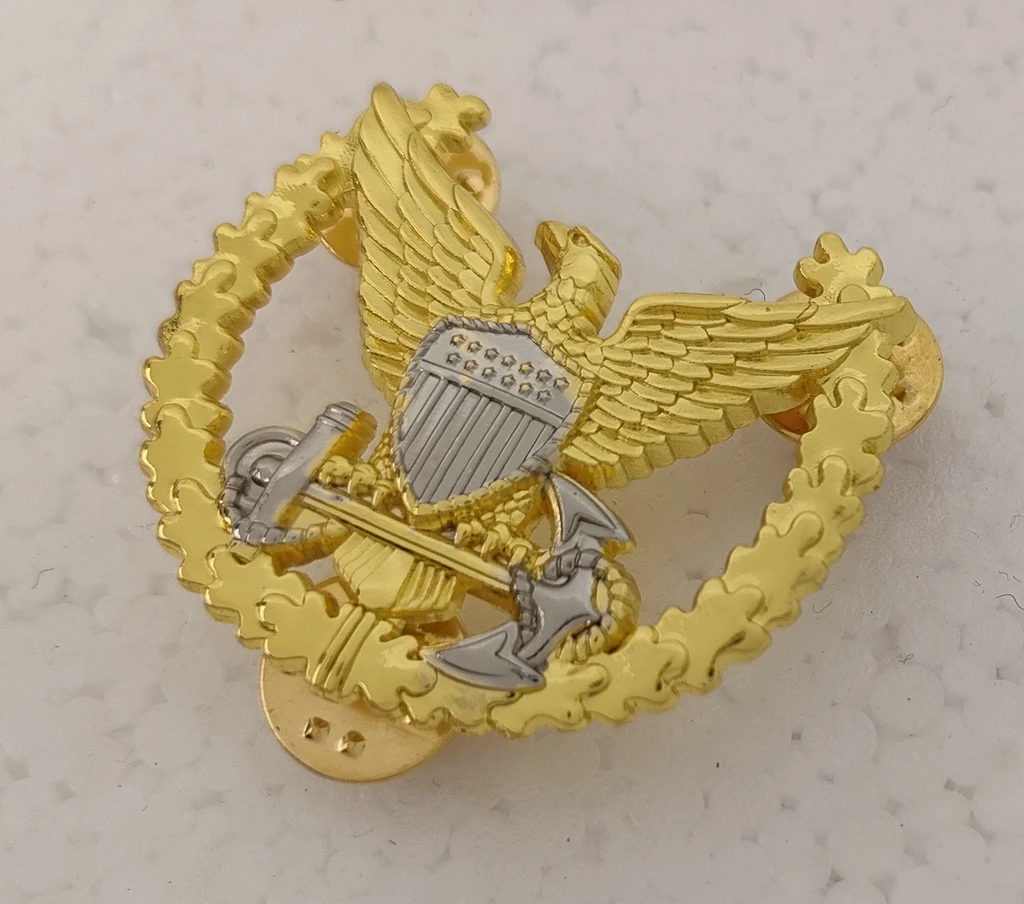 Значок команды береговой охраны США ASHORE BADGE INSIGNIA PIN-Размер регулирования |