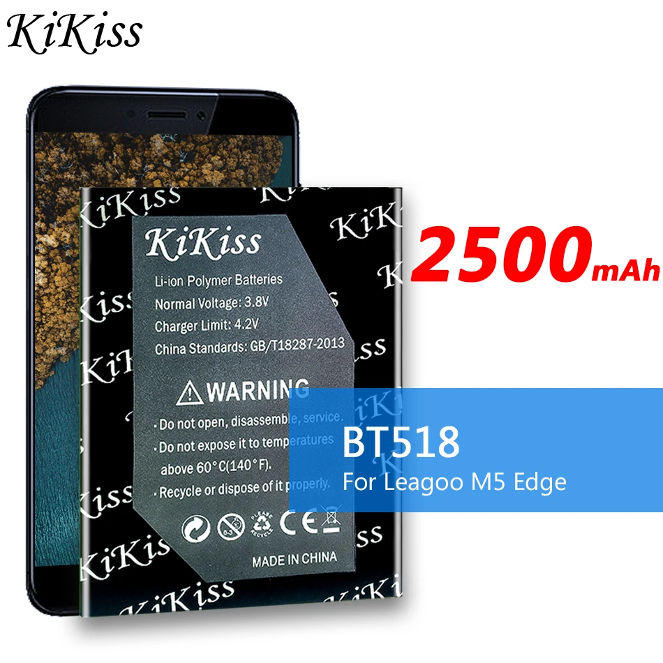 

Аккумулятор для телефона высокой емкости 2500 мАч BT518 для LEAGOO M5 Edge M5Edge BT-518 высококачественные батареи