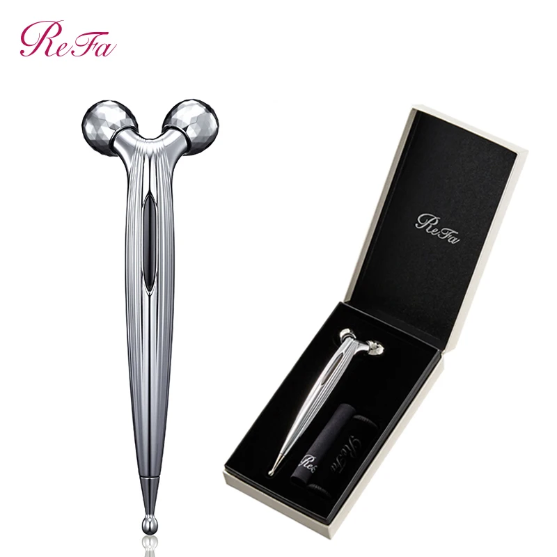 refa s carat ray ReFa ролик для подтяжки кожи лица Refa S CARAT массажер для красоты лица массаж глаз и рта против морщин против старения лифтинг для лица - Цвет: refa s carat ray