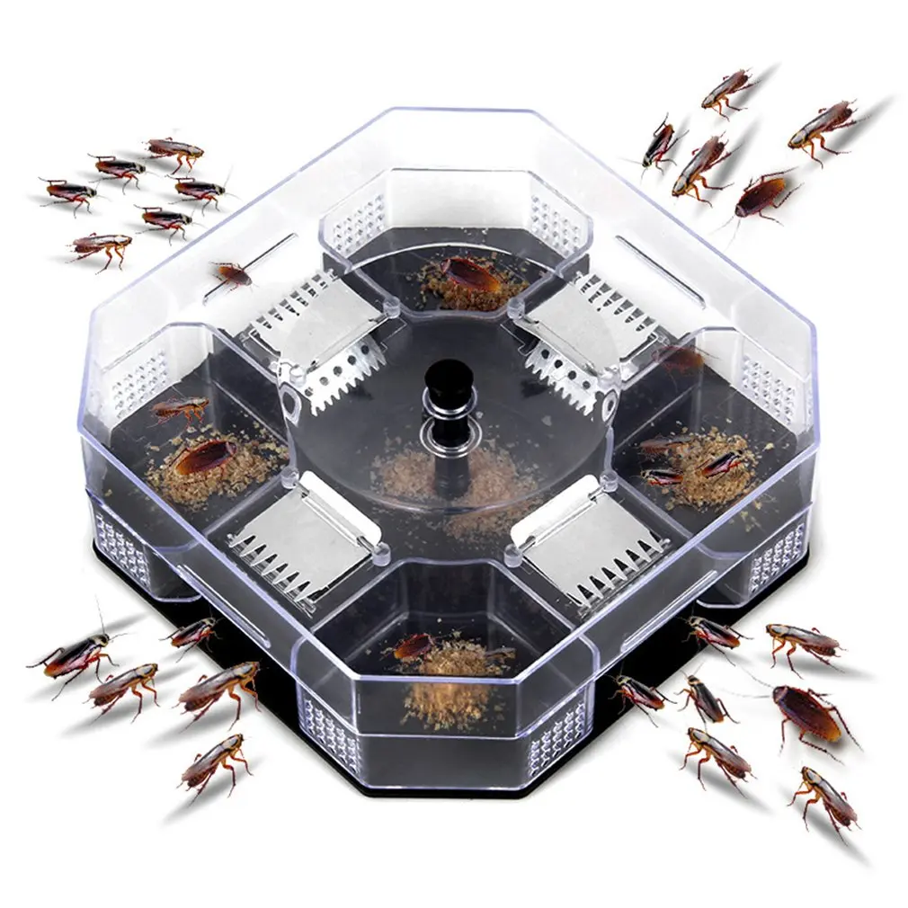 

Household Effective Cockroach Traps Box Reusable Cockroach Bug Roach Catcher Cockroach Killer Bait Traps Pesticide For Kitchen