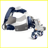 5w led surgical head light dental lamp all in ones headlight with loupes 2 5x 3 5x