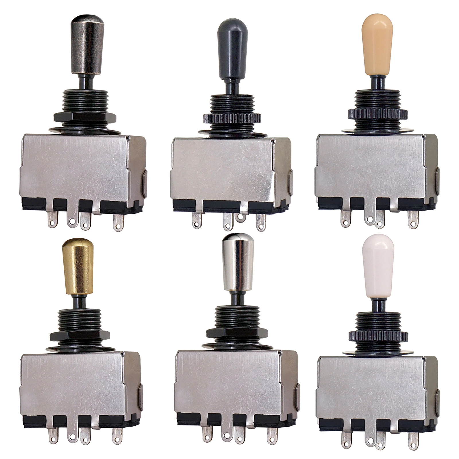 

3 способа Гитара тумблер ритм поворотный Селекторный переключатель Медь Наконечник Ручка Электрогитары Запчасти аксессуары