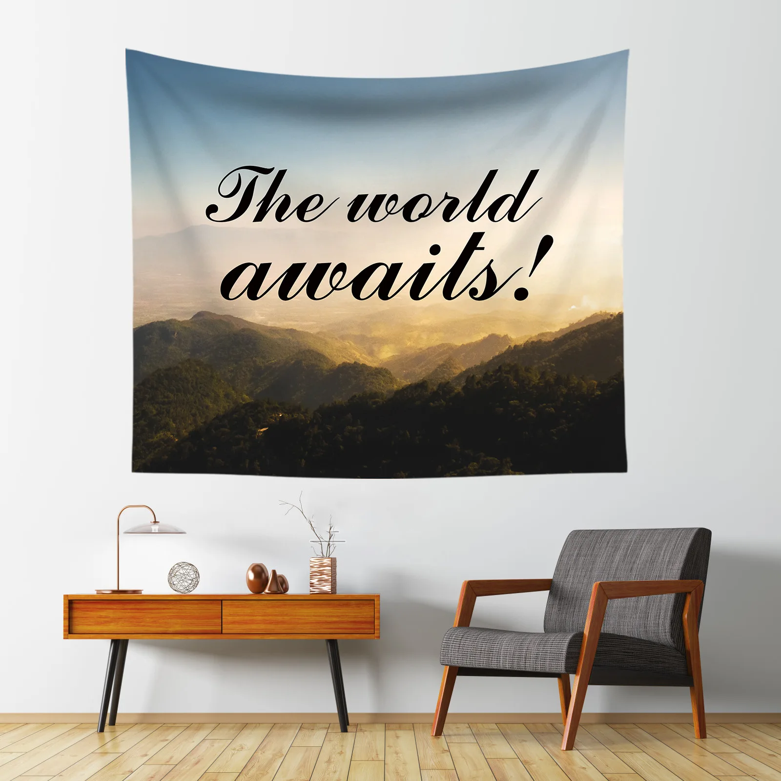 

Настенный гобелен в эстетическом стиле, украшение для гостиной, спальни, домашний декор, с надписью, с принтом, гобелены, декор для спальни, ...