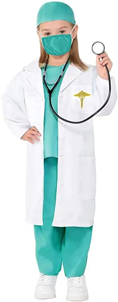 

Kids Surgeon Costume,Doctor Fancy Dress Costume For Halloween Cosplay Party