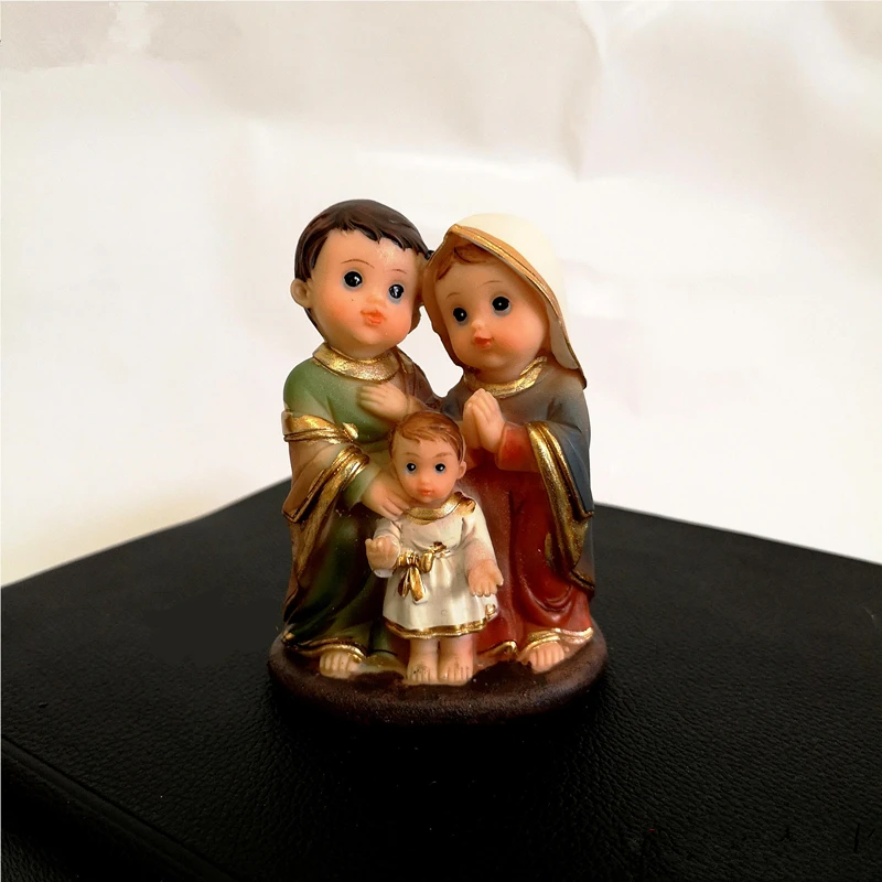 Прямая поставка религиозная статуя Святого семьи святое сердце Иисуса Blessed