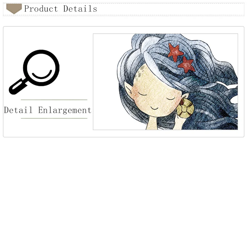 Милые настенные наклейки серии Русалочки принцессы для детской комнаты детские