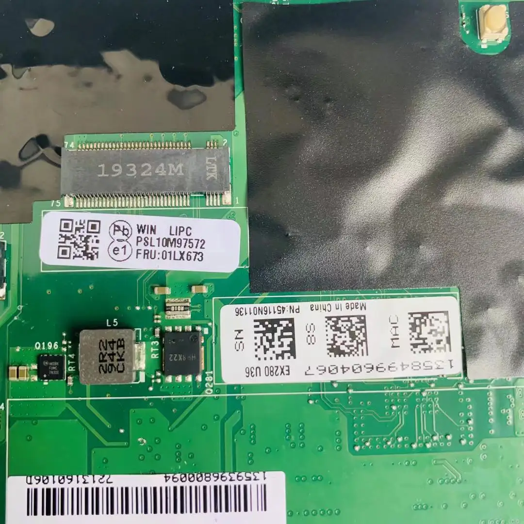 

For lenovo thinkpad X280 EX280 NM-B521 Laptop motherboard FUR:01LX673 with i5-8250/8350 CPU 8GB RAM 100% fully tested work