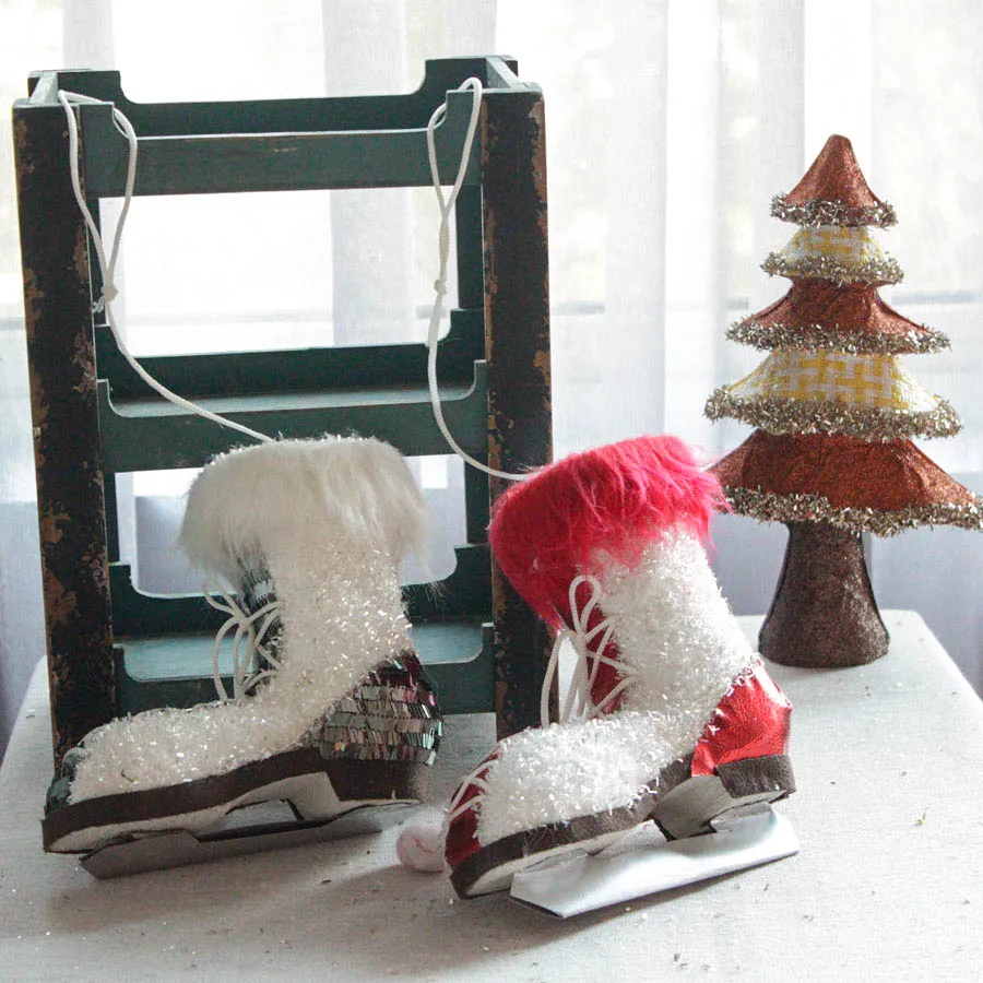 9-дюймовые рождественские украшения сани Рождественские Подвески для новогодней