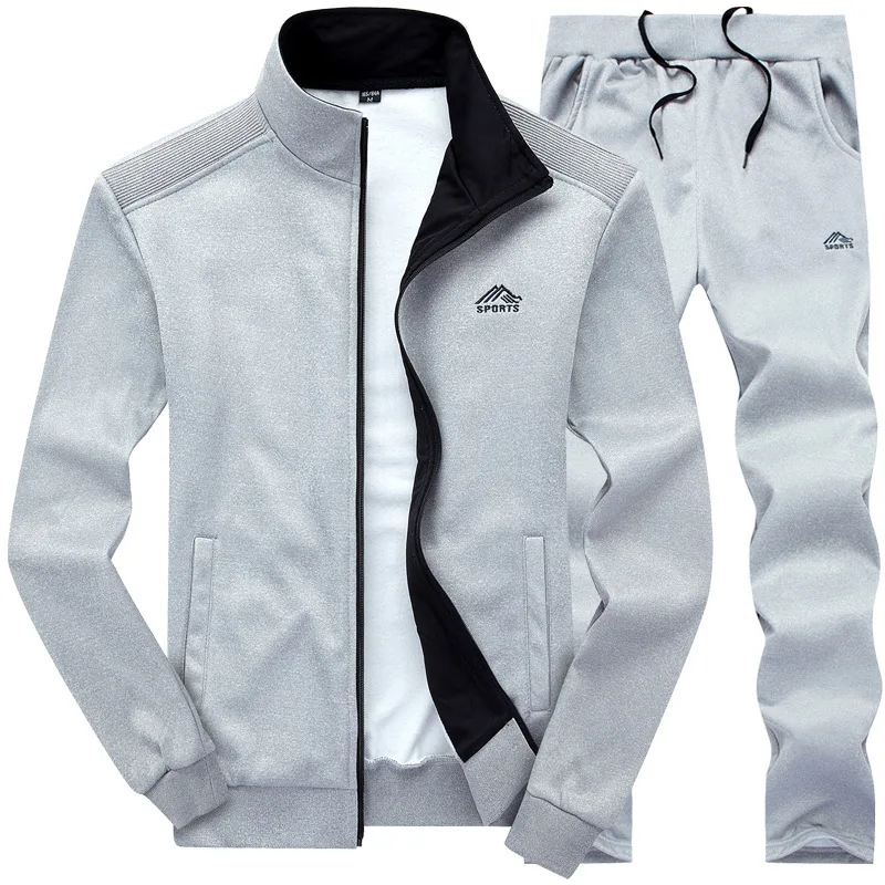 

2021Spring Autumn New Men's Sports Suit Thin Velvet Running Sports Casual Fashion Loose Sportswear Men's Clothing Tracksuit Men